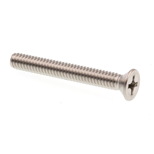 Machine Screw, Flat Head, Phillip Drive 1/4in-20 X 2in Grade 18-8 Stainless Steel 50PK